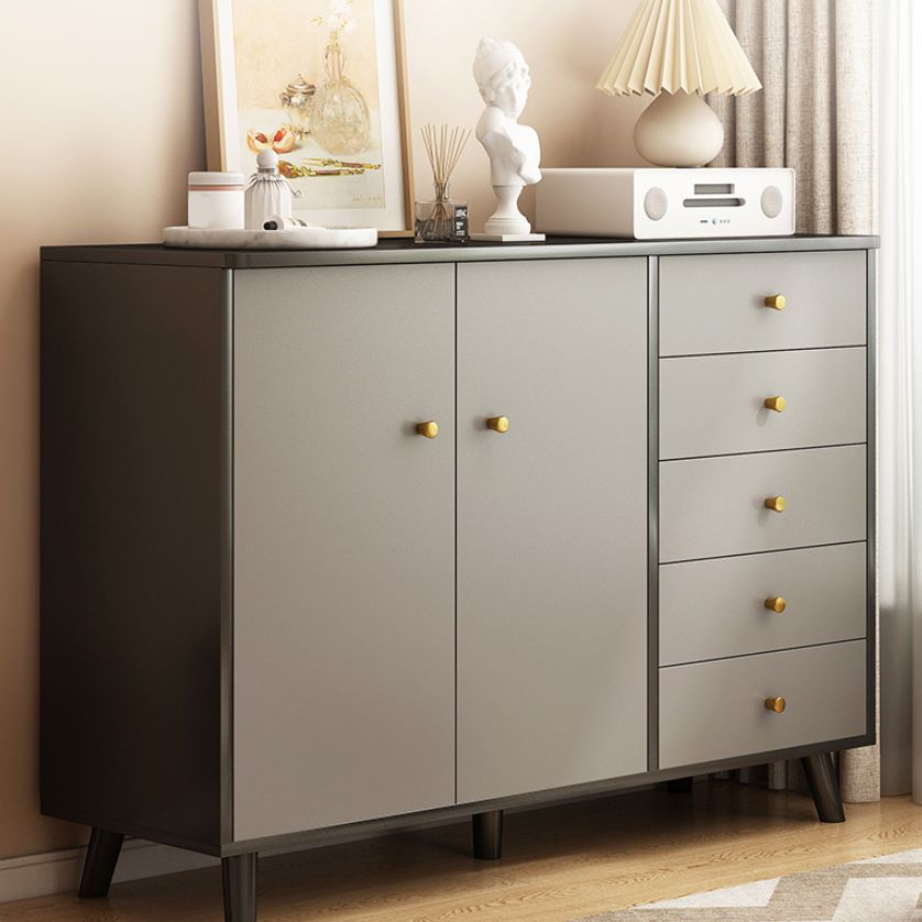 Ultra Modern Combo Dresser Wood Horizontal Storage Chest Dresser for Bedroom