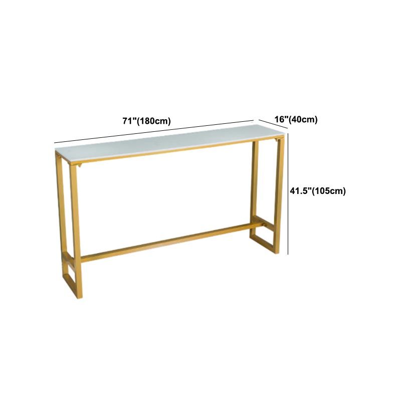 Glam 1/4/6 Pieces Counter Height Set Wood and Metal Rectangle Pub Dining Set