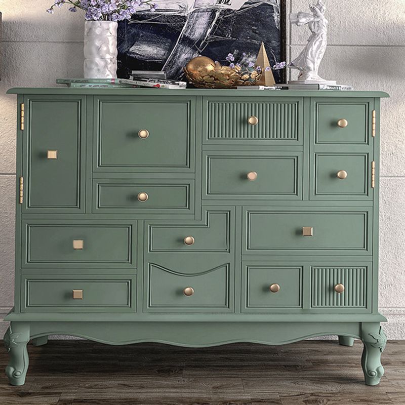 Traditional Style Storage Chest Solid Wood Dresser , 15.6 Inch Width