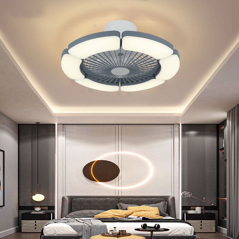 Ceiling Fan Lamp Modern Style LED Metal Close to Ceiling Lamp