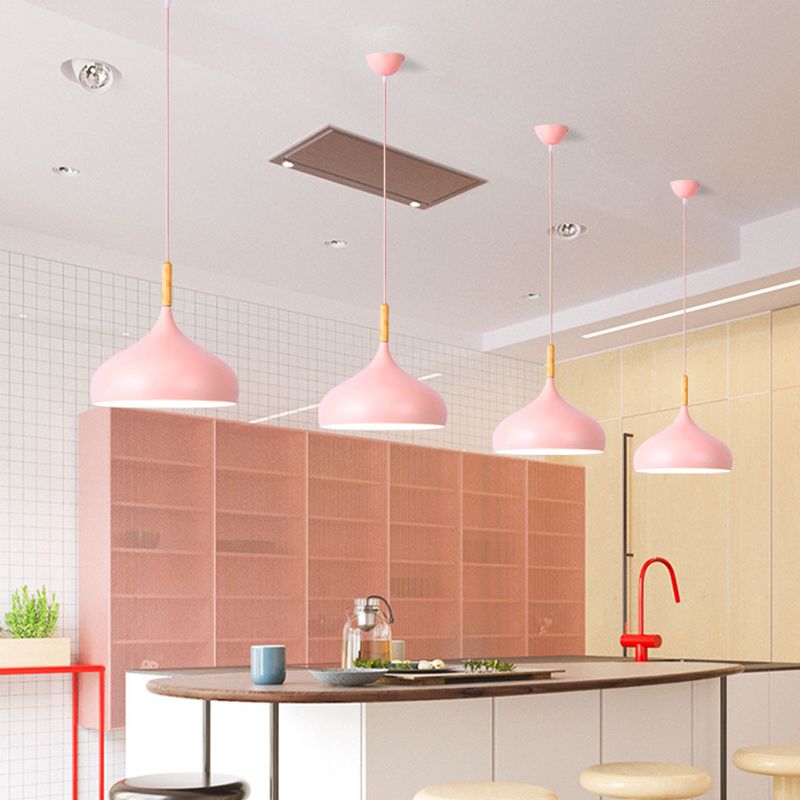 Macaron Macaron Chargon suspendu la lampe Pendnant Metal suspendu suspendu pour le restaurant