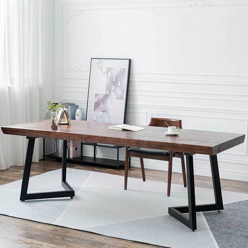 1/2/3/4 Pcs Metal Industrial Dining Set with Pine Wood Top Table Dinette Set