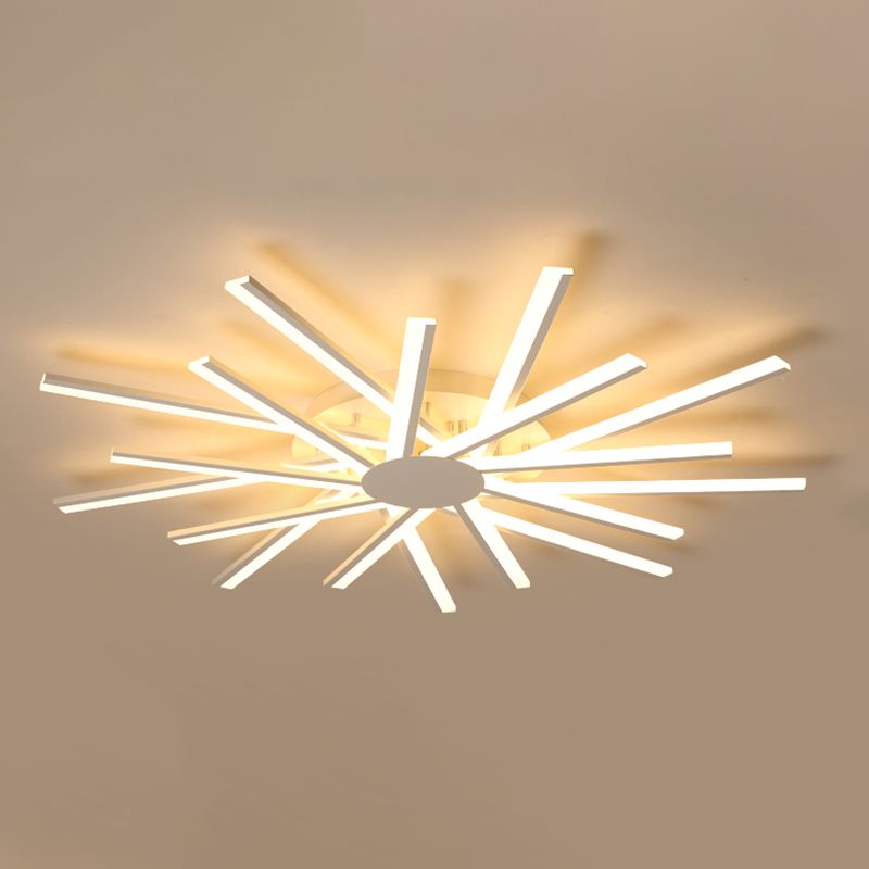 Moderna lámpara de techo empotrada, iluminación lineal empotrada, accesorios de iluminación empotrables