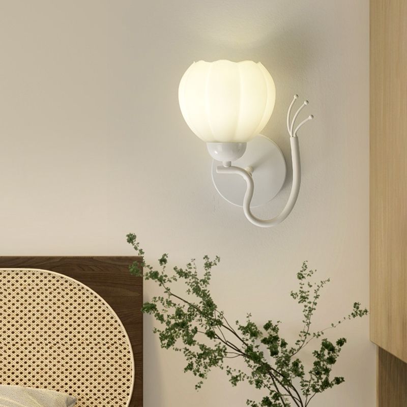 Modern Flower Shape Wall Light Sconces Glass Wall Lighting Fixtures