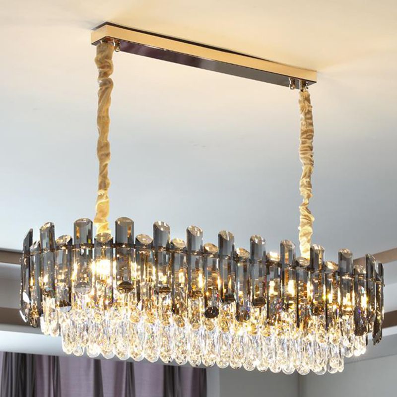 Contemporary Pendant Lights for Kitchen Island Linear Pendant Lighting in Dust