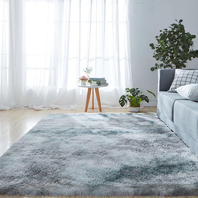 Pretty Casual Rug Multicolor Plain Area Carpet Non-Slip Backing Stain Resistant Washable Rug for Living Room