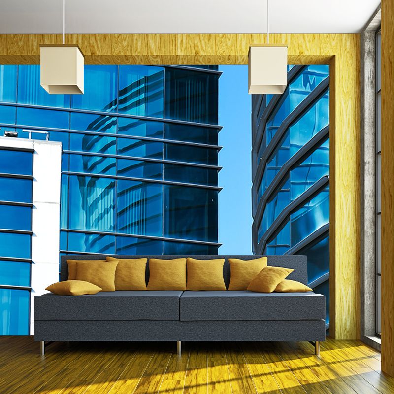 Building Scene Contemporary Style Building Mural Horizontal Photography Bedroom Wall Mural