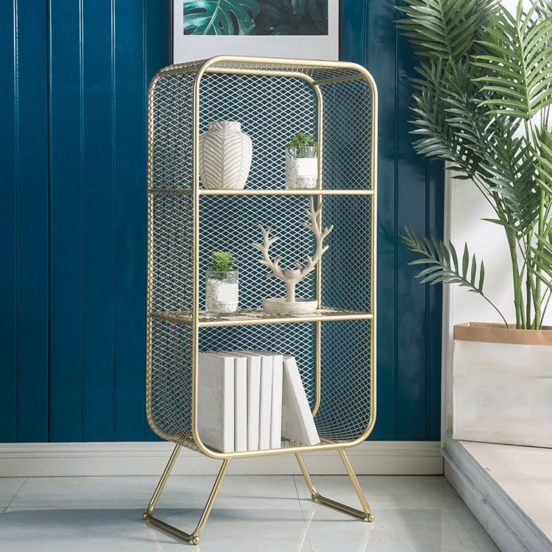 Modern Style Bookcase Closed Back Metal Bookshelf for Home Office