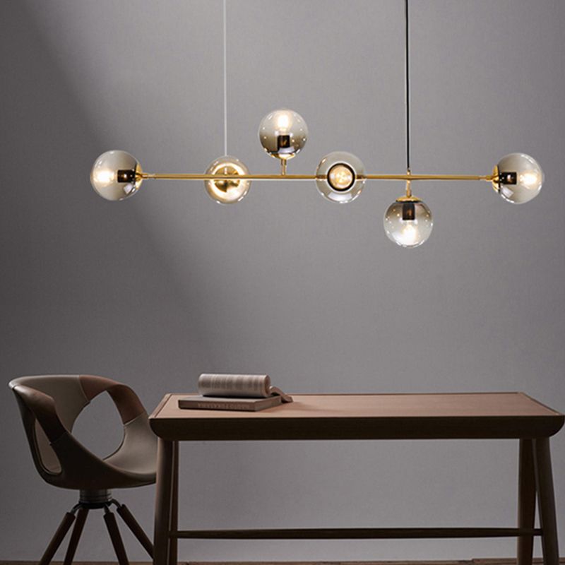 Modern Style Island Light Glass Hanging Light for Dining Room