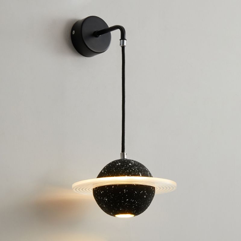 Zeitgenössische Wandleuchter moderner Zement Planet Boy Room Wandmontage Leuchte