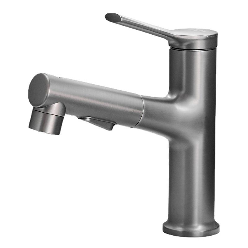 Modern Sink Faucet Solid Color Brass Centerset Lavatory Faucet for Bathroom