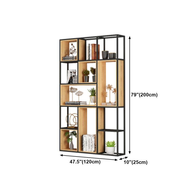 Open Etagere Bookcase Modern Style Shelf Bookcase with Shelves