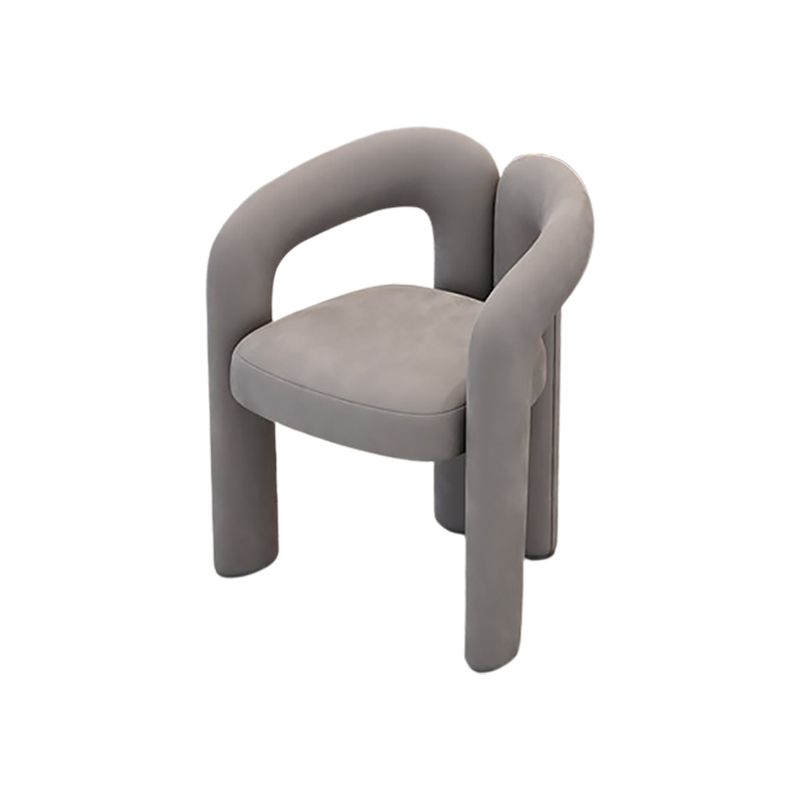 Velvet Barrel Chair 22.04" Wide Arms Included Chair for Living Room