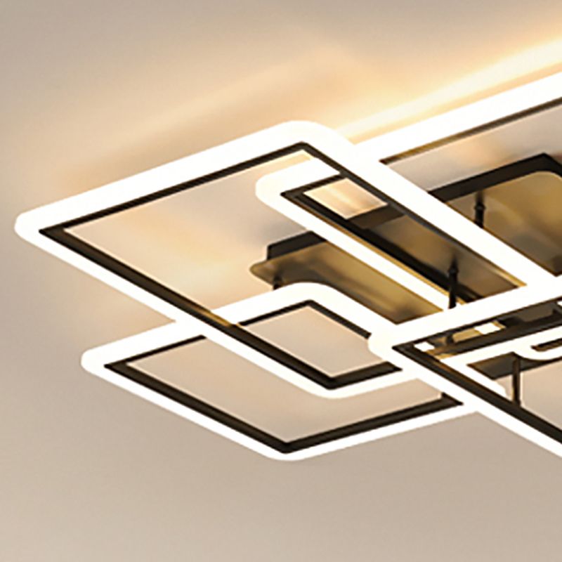 Plafonnier linéaire moderne à montage encastré, plafonnier Simple pour salle à manger