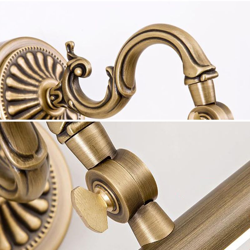 1-Light Mirror Front Light Modern LED Vanity Light with Acrylic Shade for Bathroom