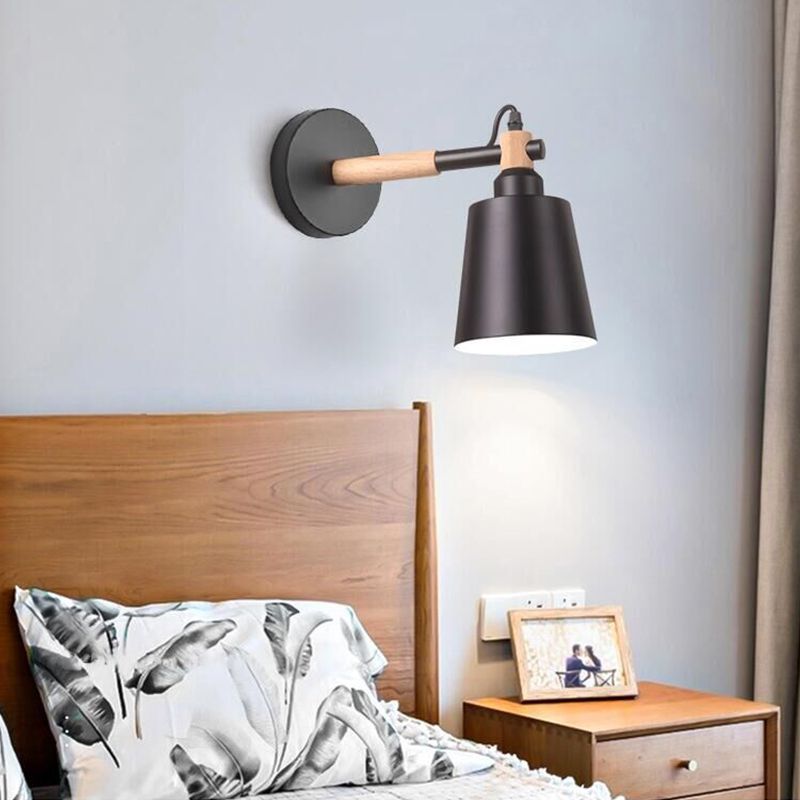 Modern Style Flared Wall Mounted Lamps Metal 1 Light Wall Lighting Ideas