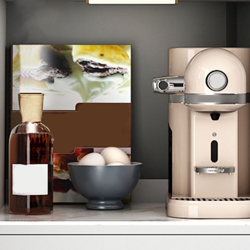 Modern Glass Doors Server Cabinets Buffet Sideboard with LED Lights