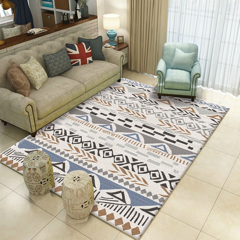 Americana bedruckter Teppich Multi-Farb-Synthetik Teppich Anti-Rutsch-Backing-Fleckenfest-Widerstands-Waschenteppich für Wohnzimmer