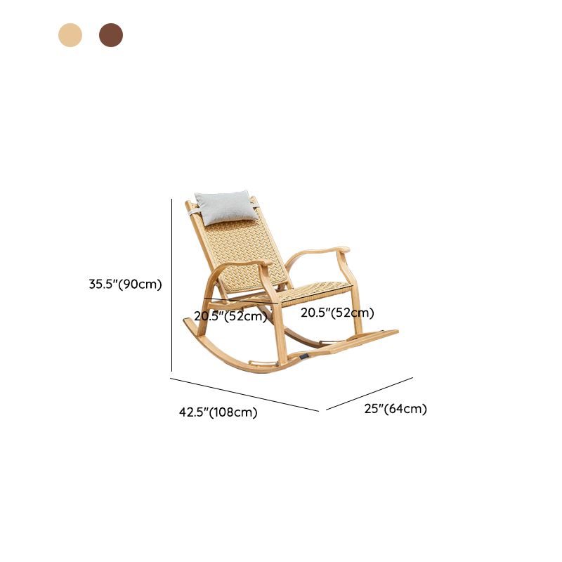 Modern Style Leisure Rocking Chair Outdoor Single Rocking Chair