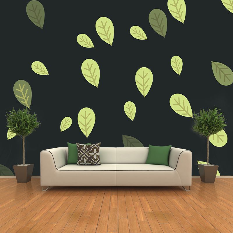 Tropical plant Illustration Mural Decorative Eco-friendly for Home