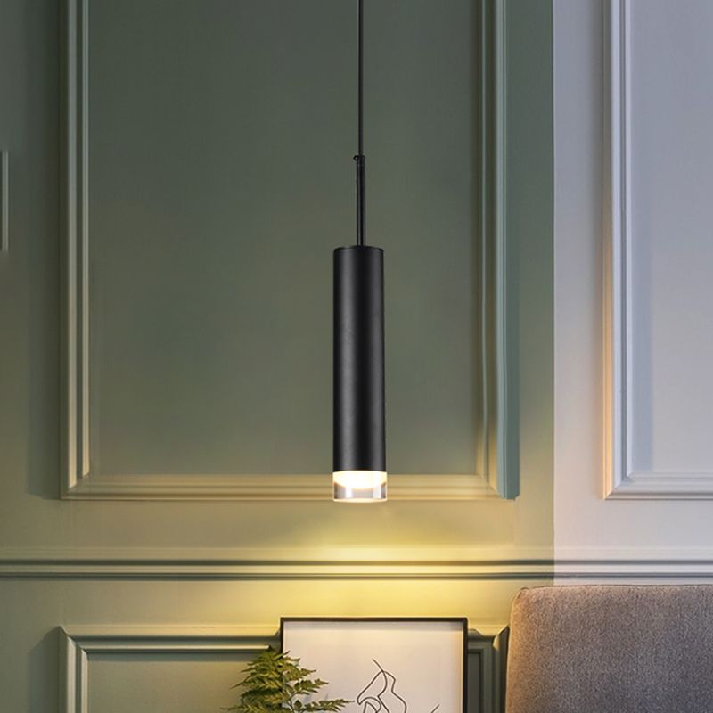 Contemporary LED 1-Light Ceiling Pendant Light Acrylic Linear Hanging Lamp for Bedroom