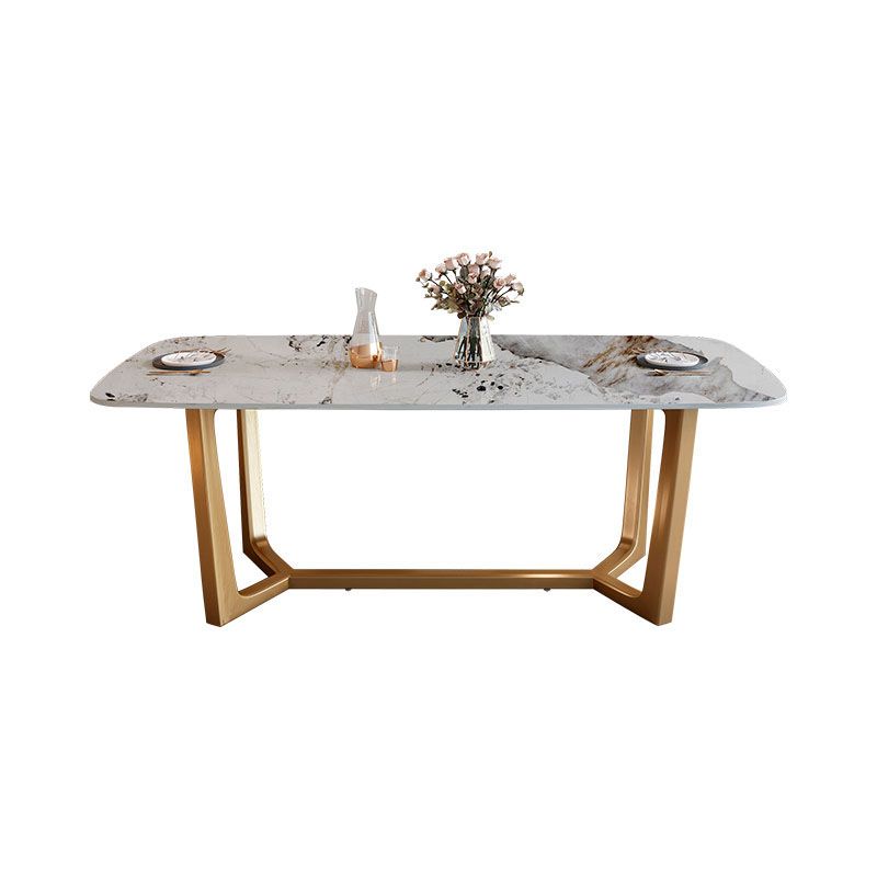 1/2/5/6/7 stuks Luxe meubels Sintered Stone eettafel Set met lederen stoelen