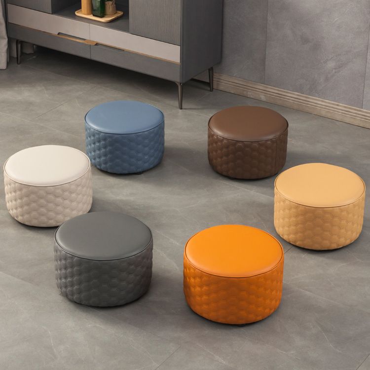 Hexagonal Pattern Water Resistant Standard Modern Orange for Drawing Room
