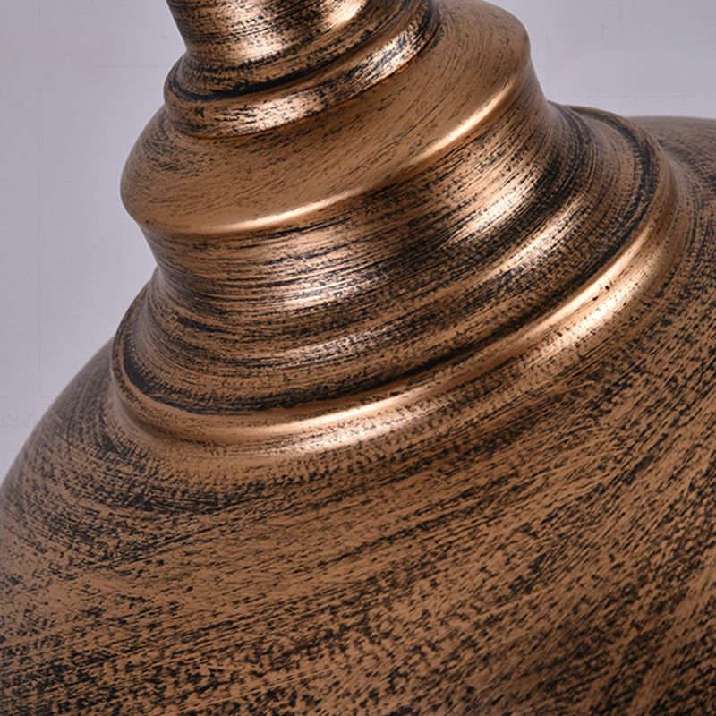 1 Light Dome Light Light Metal Industrial Metal Light con cordón colgante para restaurante