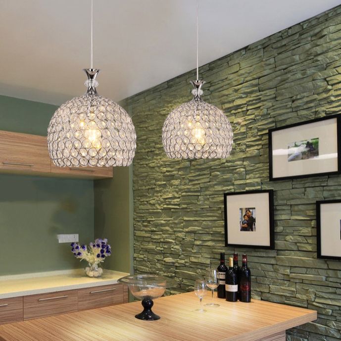 Luminaire suspendu moderniste à lampe en forme de dôme pour le couloir