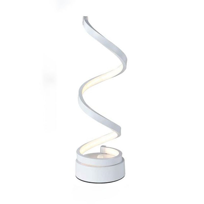 Modern Nightstand Lamps Linear Table Light Metal 1 Light Night Table Lamps