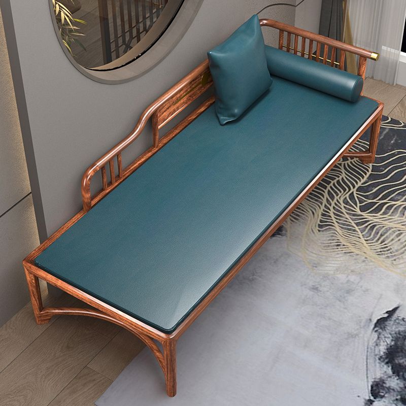 Traditional with Arms Wooden Chaise Round Arms for Bedroom Living Room
