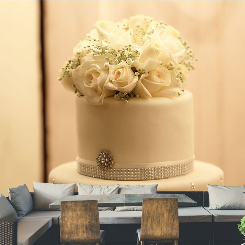 Delicious Cake Mural Commercial Use Contemporary Dessert Shop in Soft Color