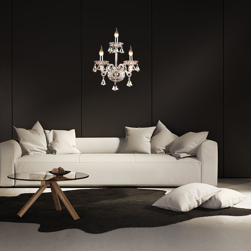 Amber Crystal Bandle Mur Mourisé 3 LICTES