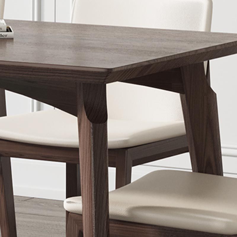 4-foot Solid Wood Table Rectangle Modern Fixed Dinner Room Kitchen Table