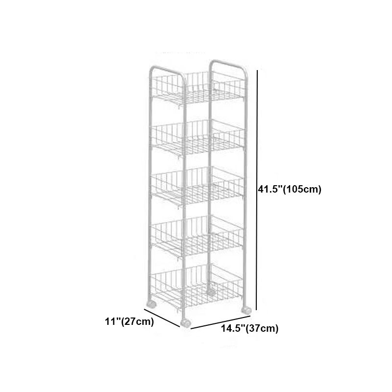Buchhandelshandschel des zeitgenössischen Stils mit Casters White Book Regal für Lernraum