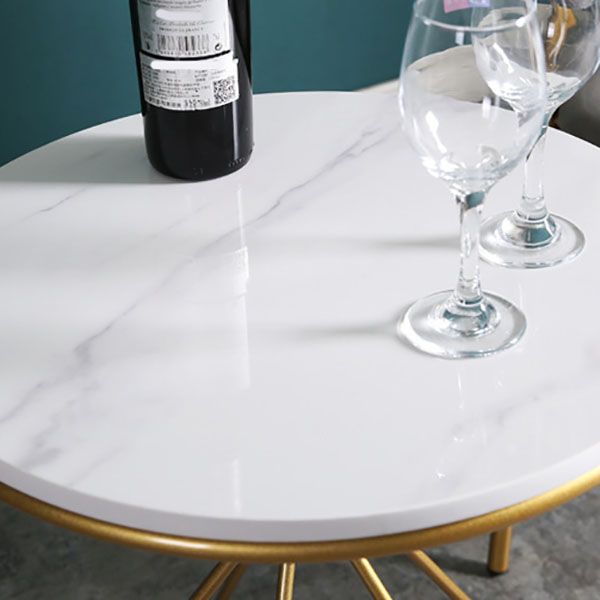 20.47" Tall Contemporary Style Side End Table Metal Round Sofa Side Accent Table