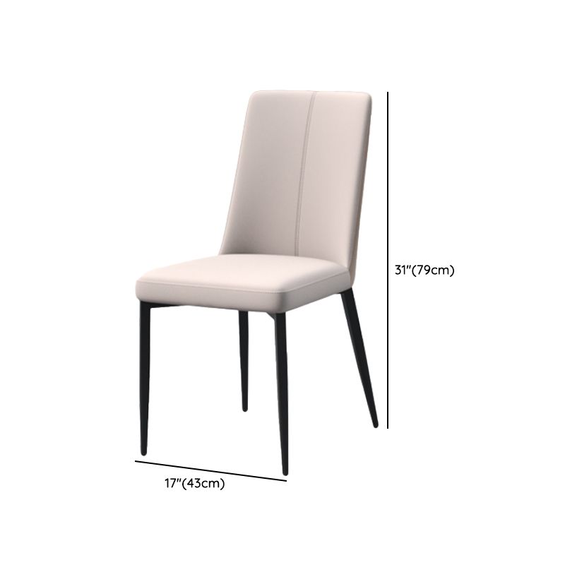 Contemporary Rectangle Sintered Stone Top Metal Base Dining Table with Chairs
