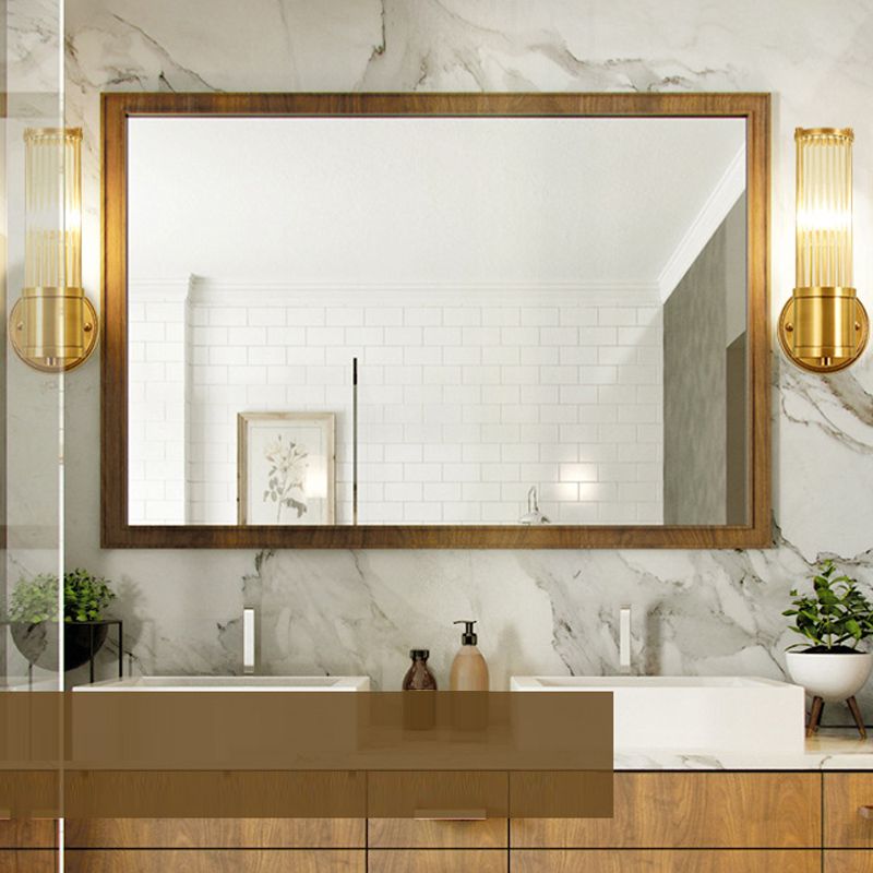 Modern Simple Copper Vanity Light Cylinder Shape Vanity Lamp for Shower Room