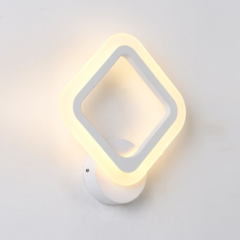 Modern Style Geometric Sconce Light Fixtures Metal 1 Light Wall Mounted Lighting