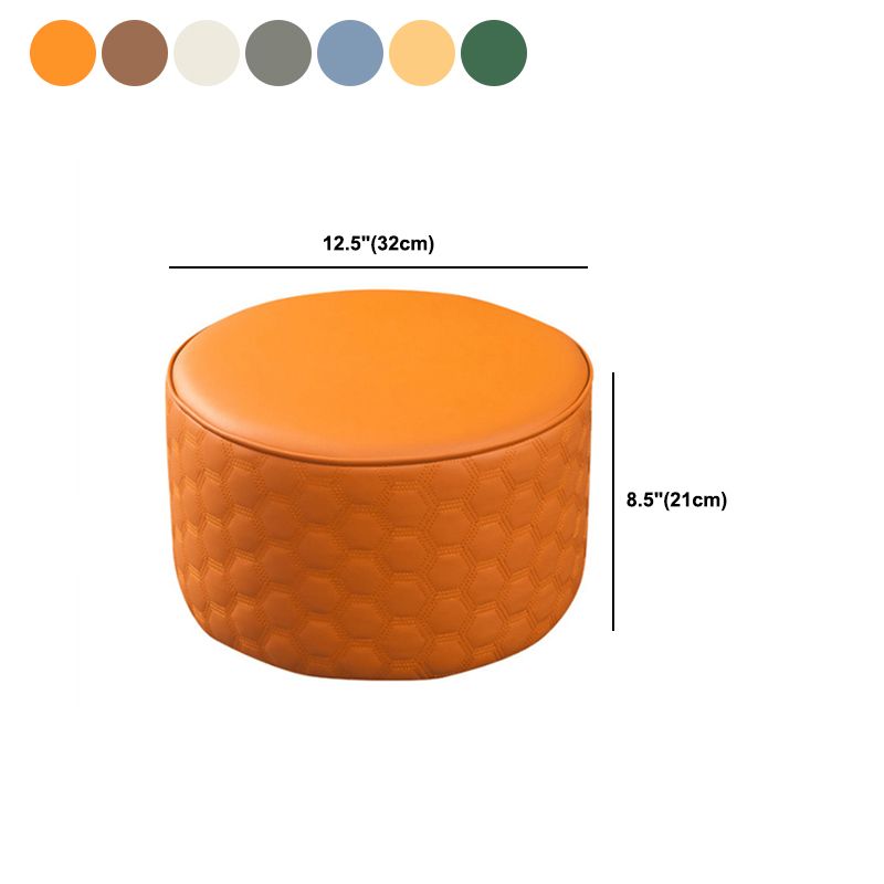 Hexagonal Pattern Water Resistant Standard Modern Orange for Drawing Room