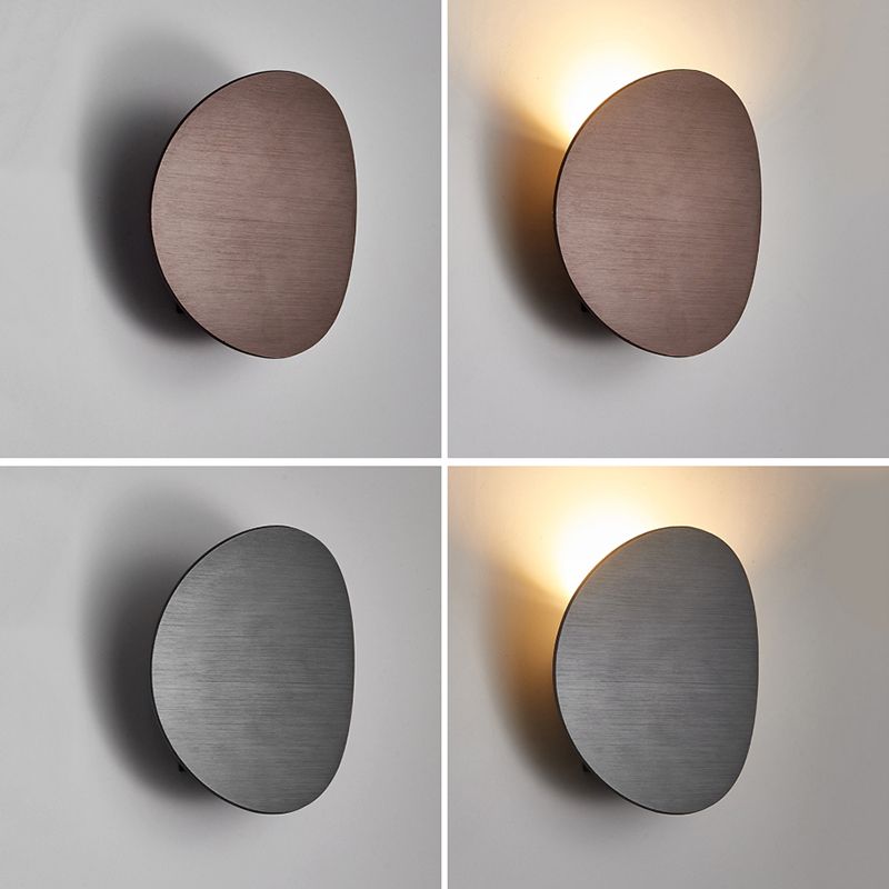 Lámpara de pared de aluminio contemporánea de lámparas de aluminio apliques para dormitorio