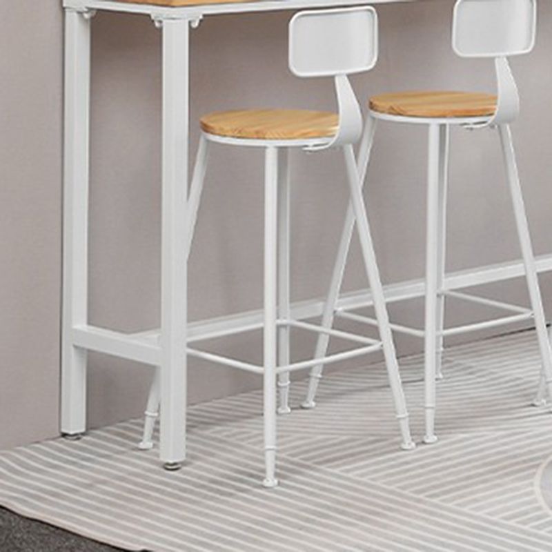 Modern Style Rectangle Wood Bar Table 1/5/9 Pieces Bar Table Set for Kitchen