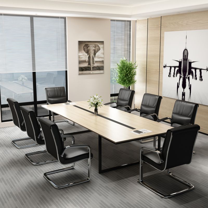 Chrome Metal Base Contemporary Style Task Chair Leather Office Chair