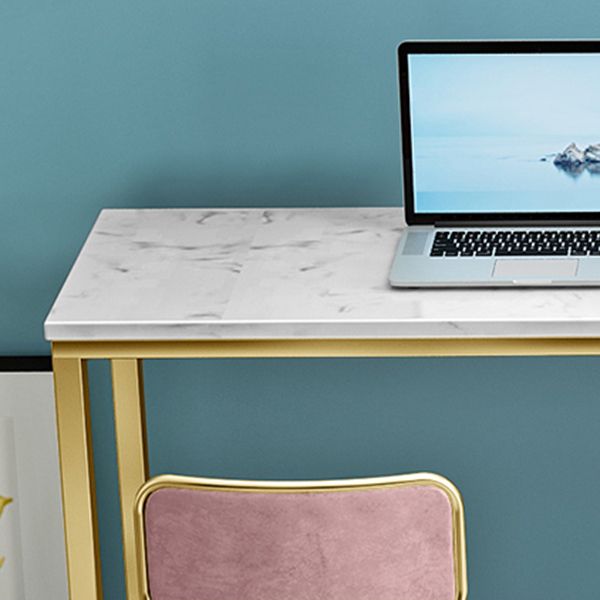 Mesa de comedor de altura de pub dorado mesa de mostrador de fútbol de glam rectángulo, solo mesa