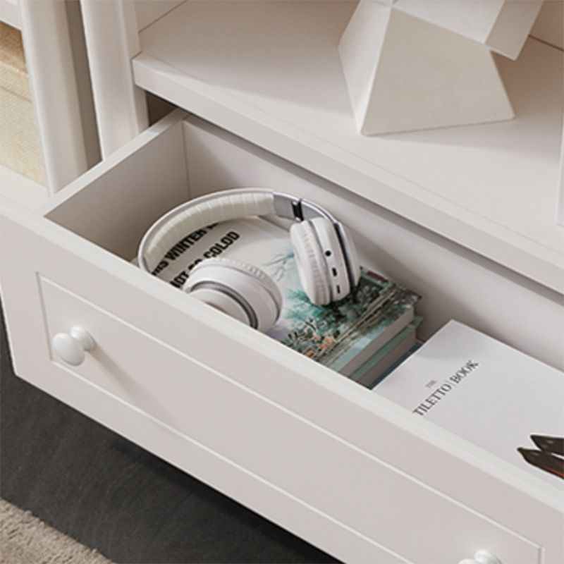 Wooden Closed Back Bookcase Contemporary Standard Bookshelf with Shelves