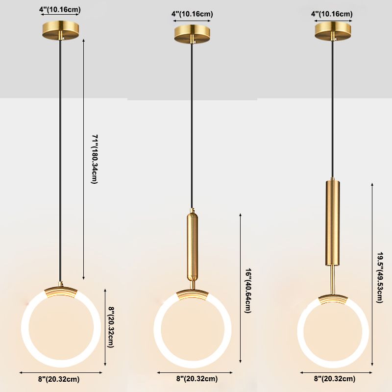 Forma de anillo LED lámpara colgante de luz