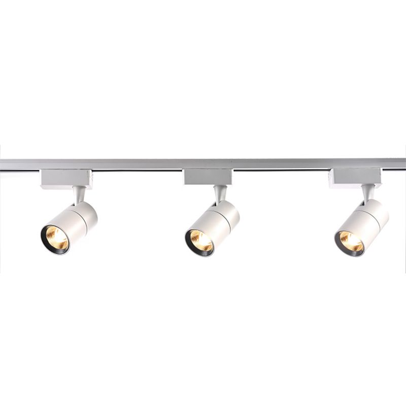 Cylindrical Shape LED Rail Ceiling Lamp Modern Simple Style Aluminium Flush Mount for Living Room