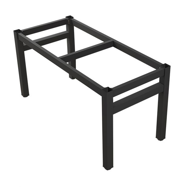 Modern Rectangular Dining Table Wooden Tabletop for Living Room