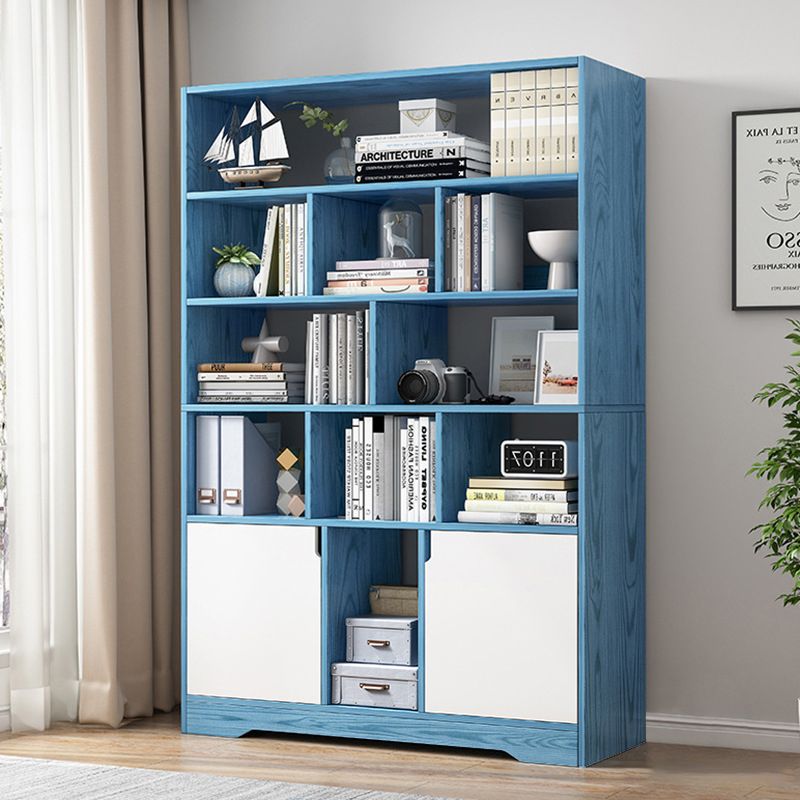 Floor Standard Bookshelf with Drawer Living Room Wooden Bookcase Rack Shelf