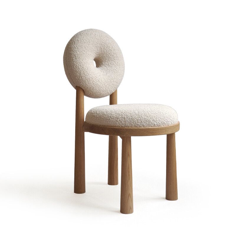 Contemporary Upholstered Dining Room Solid Wood Armless Dining Chair